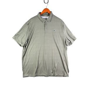 Lacoste Sport AOP Regular Fit Performance Golf Polo Shirt UV Protect Mens 3XL‎